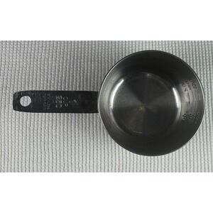 VTG‎ STAINLESS MEASURING (1 CUP) HONG KONG KITCHEN  With Metric Markings
